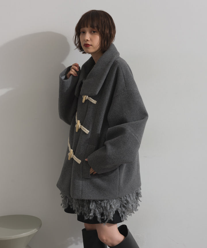 スタンドカラーダッフルコート