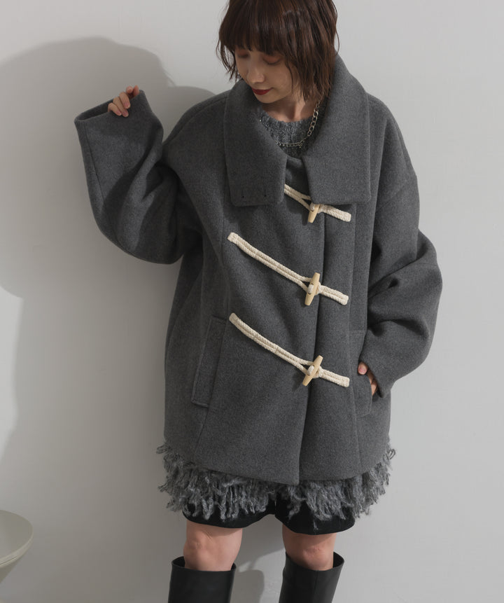 スタンドカラーダッフルコート