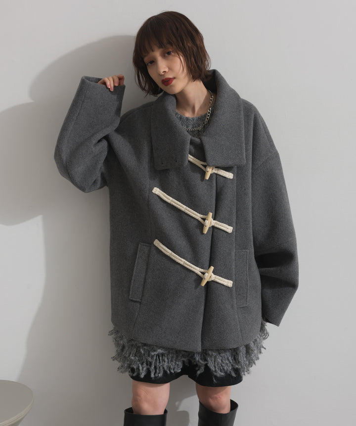 スタンドカラーダッフルコート