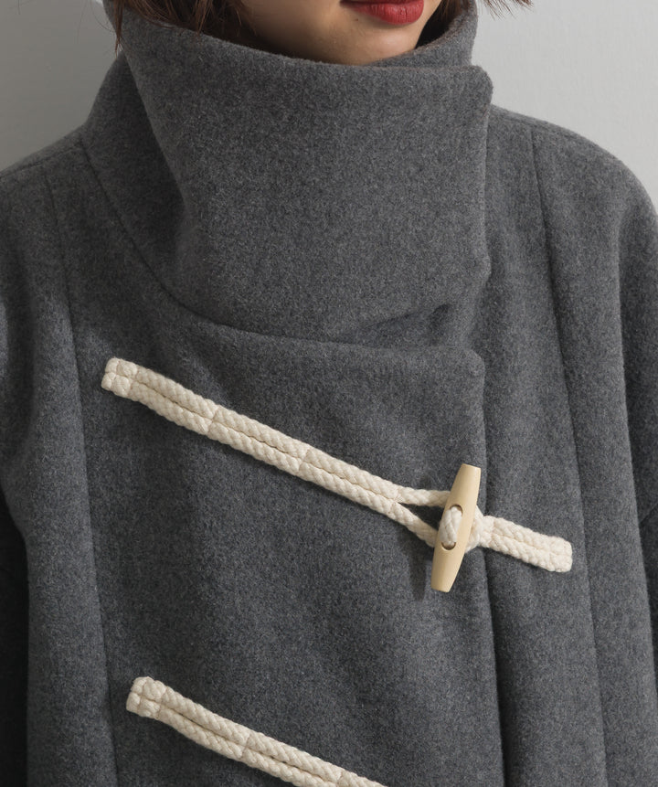 スタンドカラーダッフルコート