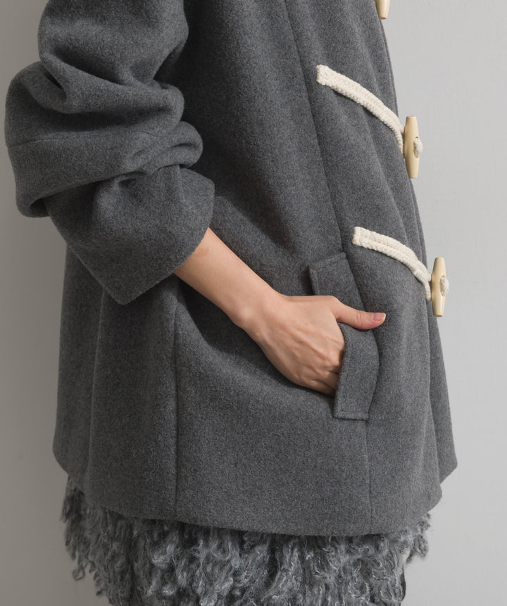 スタンドカラーダッフルコート