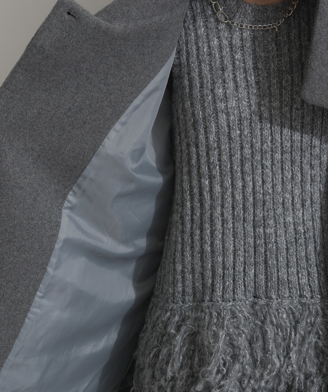 スタンドカラーダッフルコート