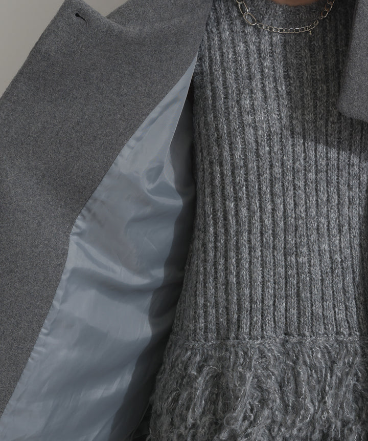 スタンドカラーダッフルコート