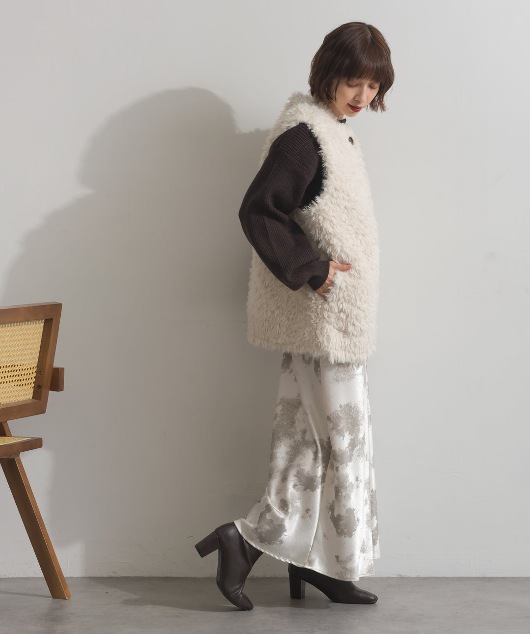 シャギーボアファーベスト