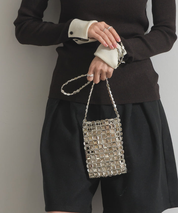 メタルメッシュミニショルダー