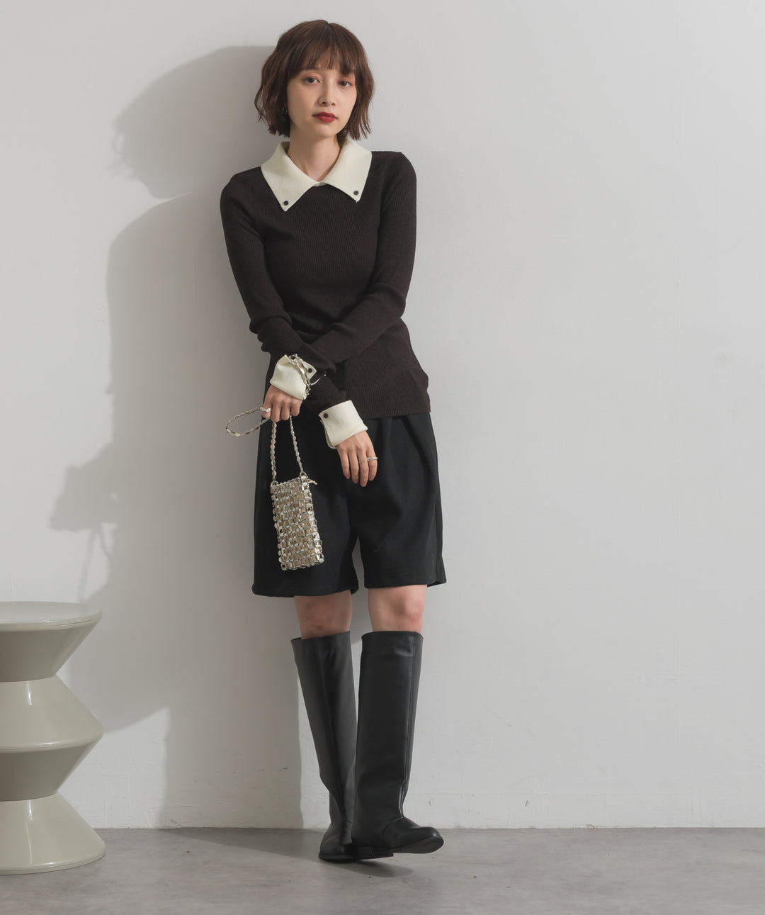 メタルメッシュミニショルダー