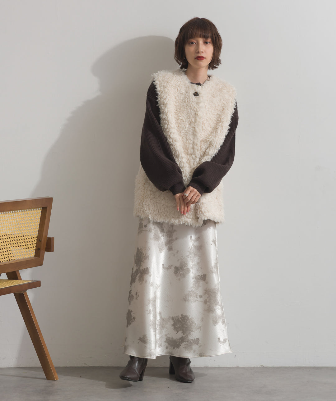 シャギーボアファーベスト