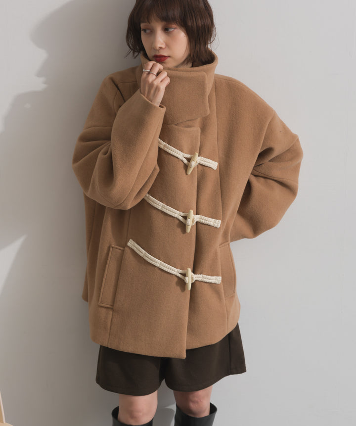 スタンドカラーダッフルコート