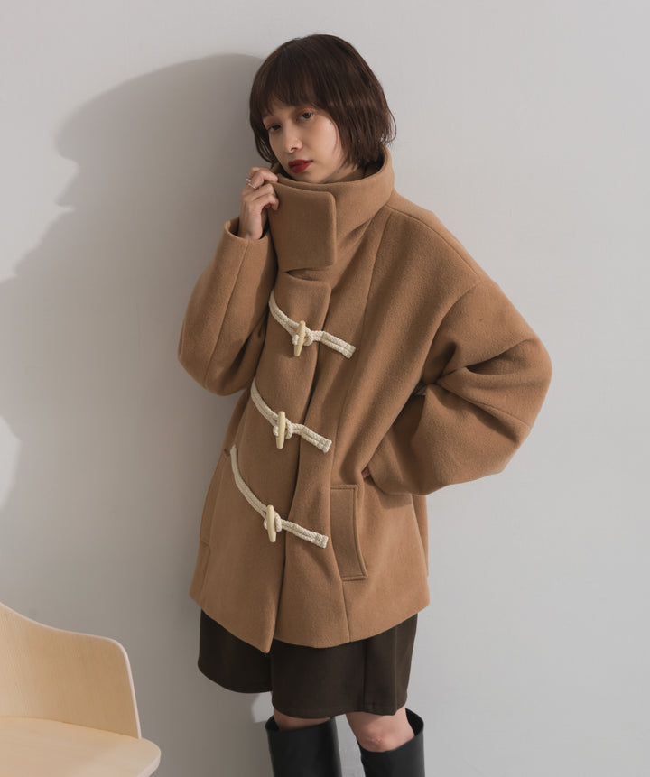 スタンドカラーダッフルコート