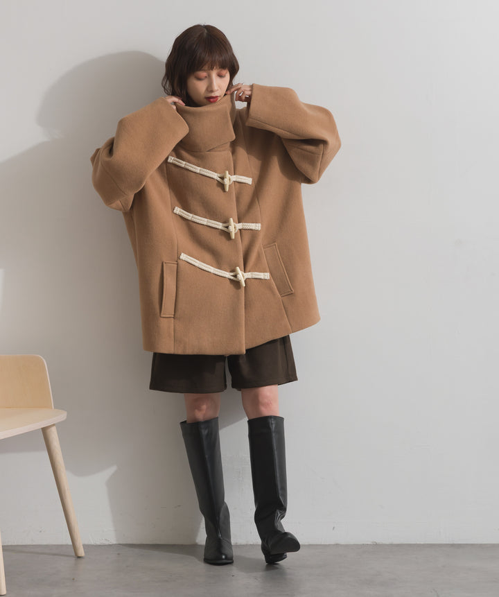 スタンドカラーダッフルコート