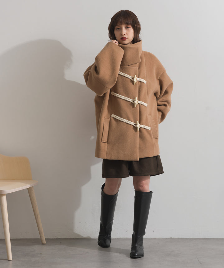 スタンドカラーダッフルコート