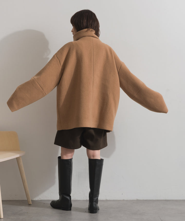 スタンドカラーダッフルコート