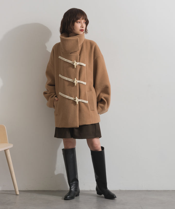 スタンドカラーダッフルコート