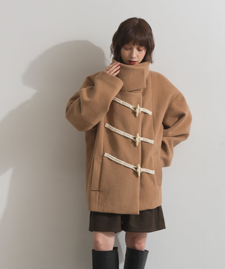 スタンドカラーダッフルコート
