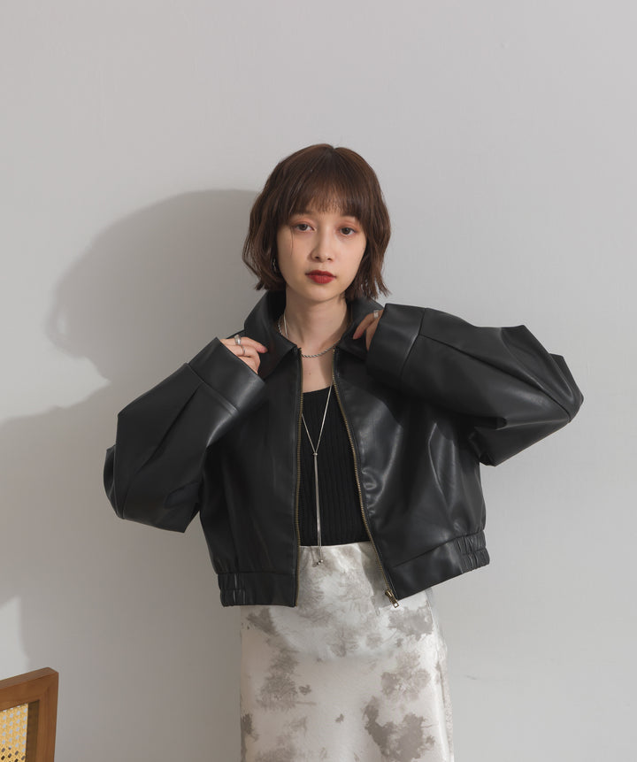 襟付きブルゾン