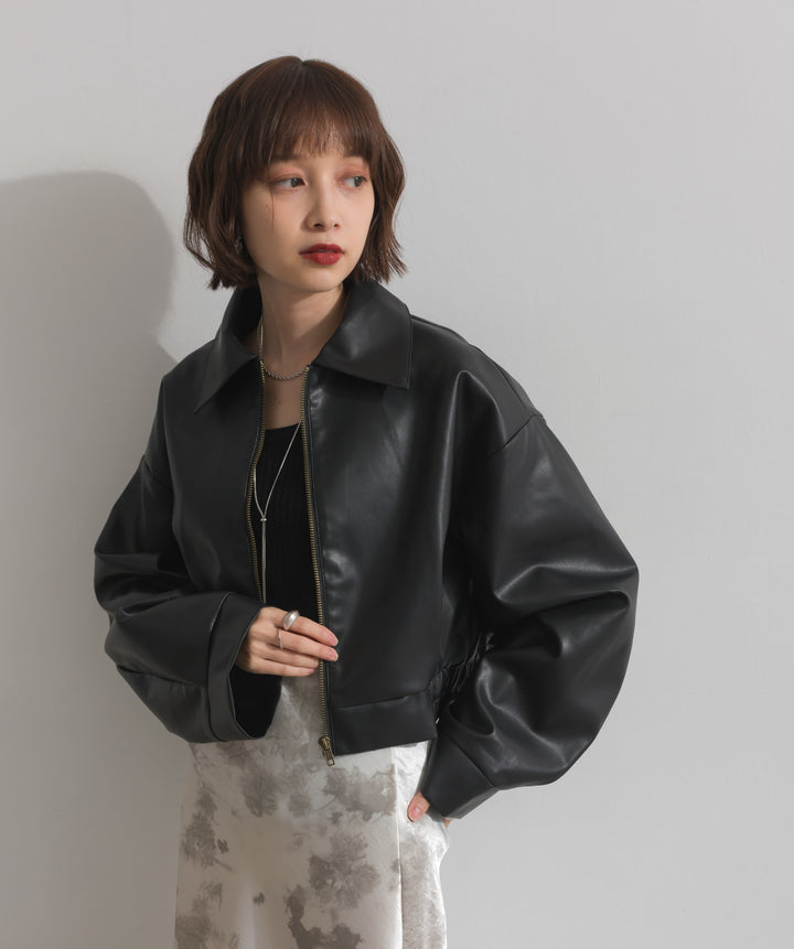 襟付きブルゾン