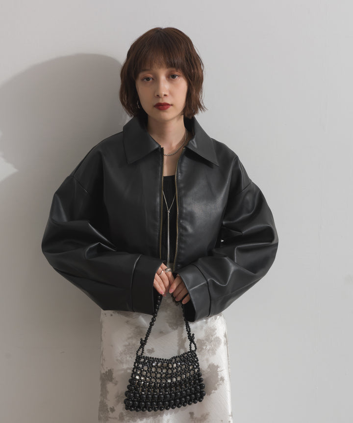 襟付きブルゾン