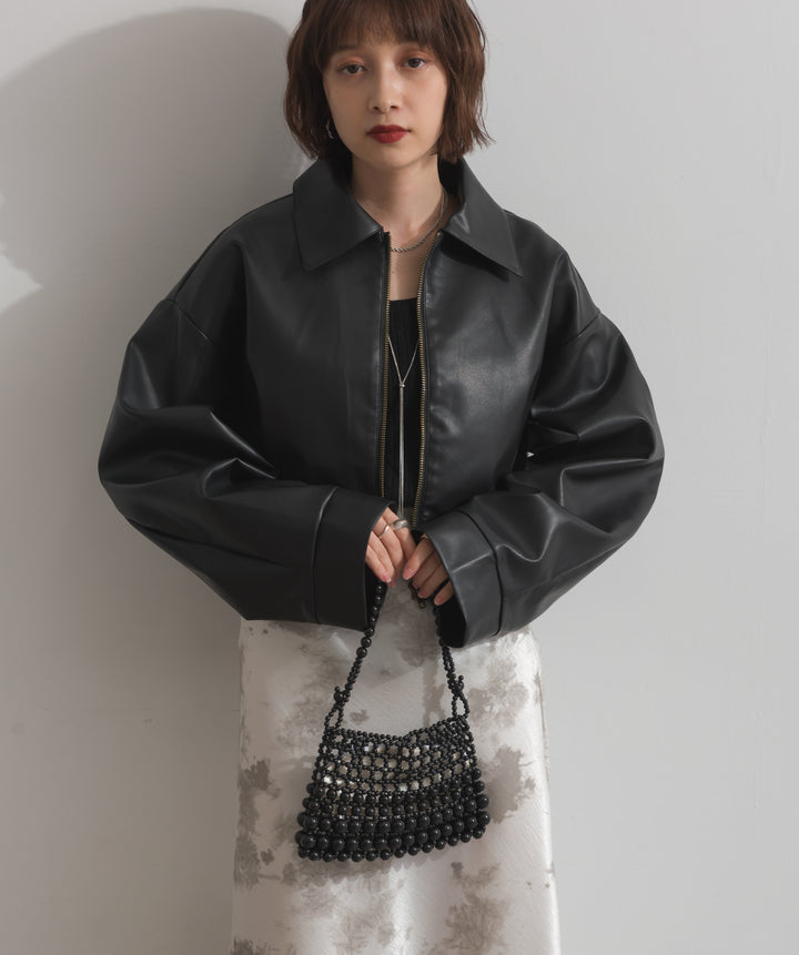 グリッタービーズ メッシュショルダーバッグ