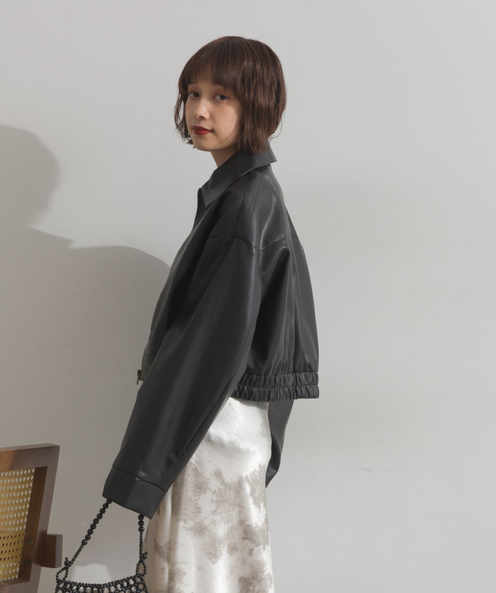 襟付きブルゾン