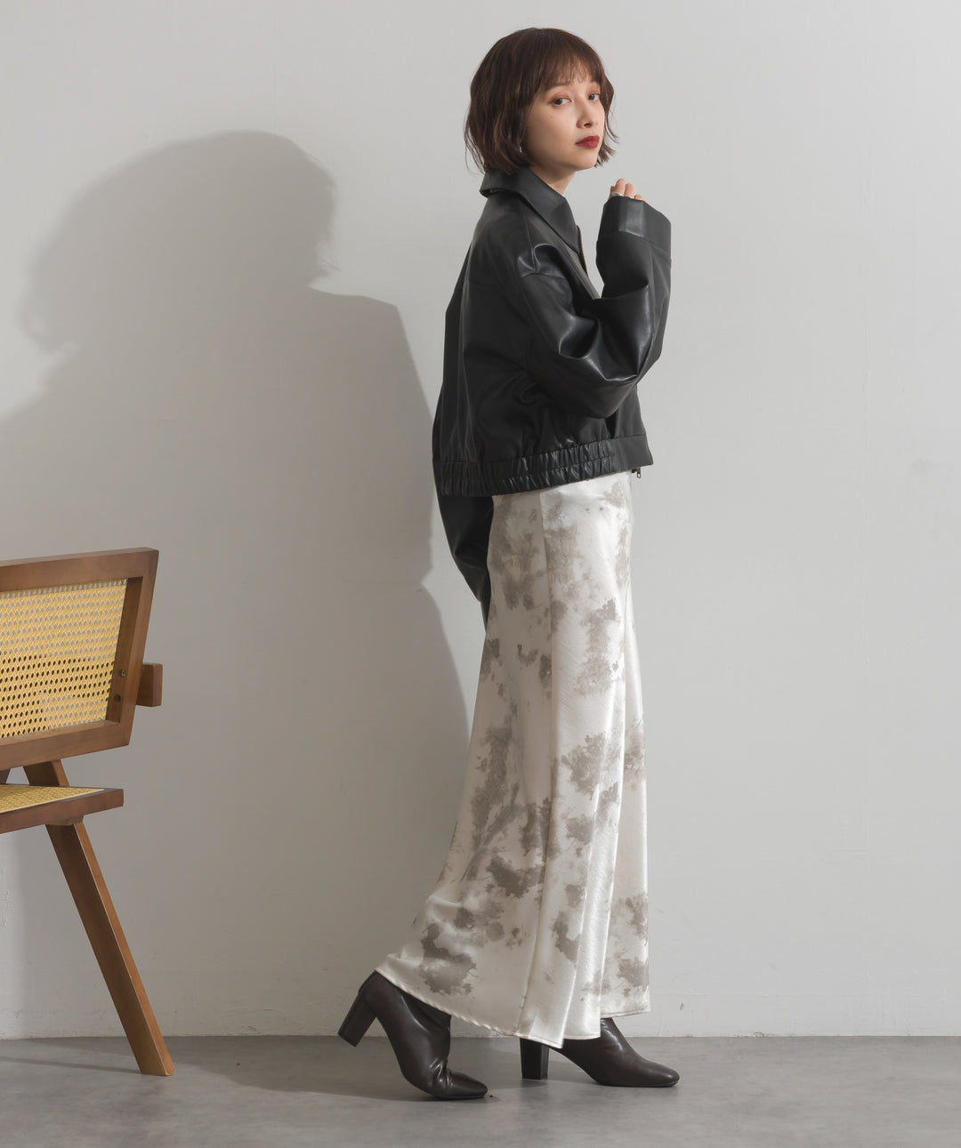 襟付きブルゾン