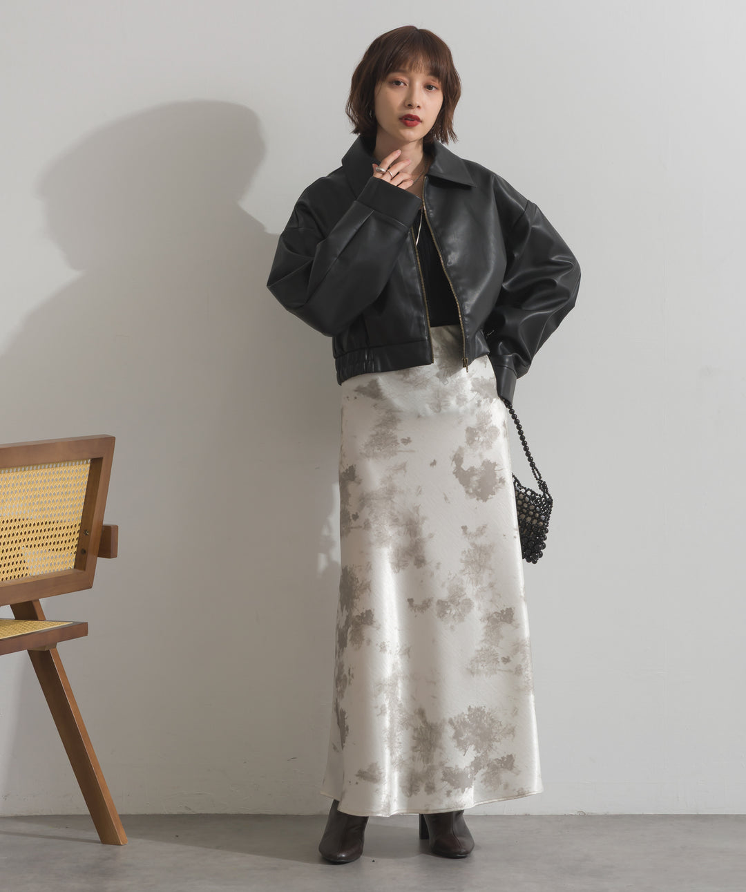 襟付きブルゾン