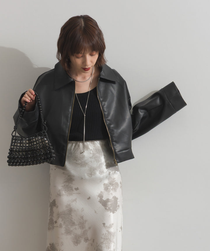 襟付きブルゾン