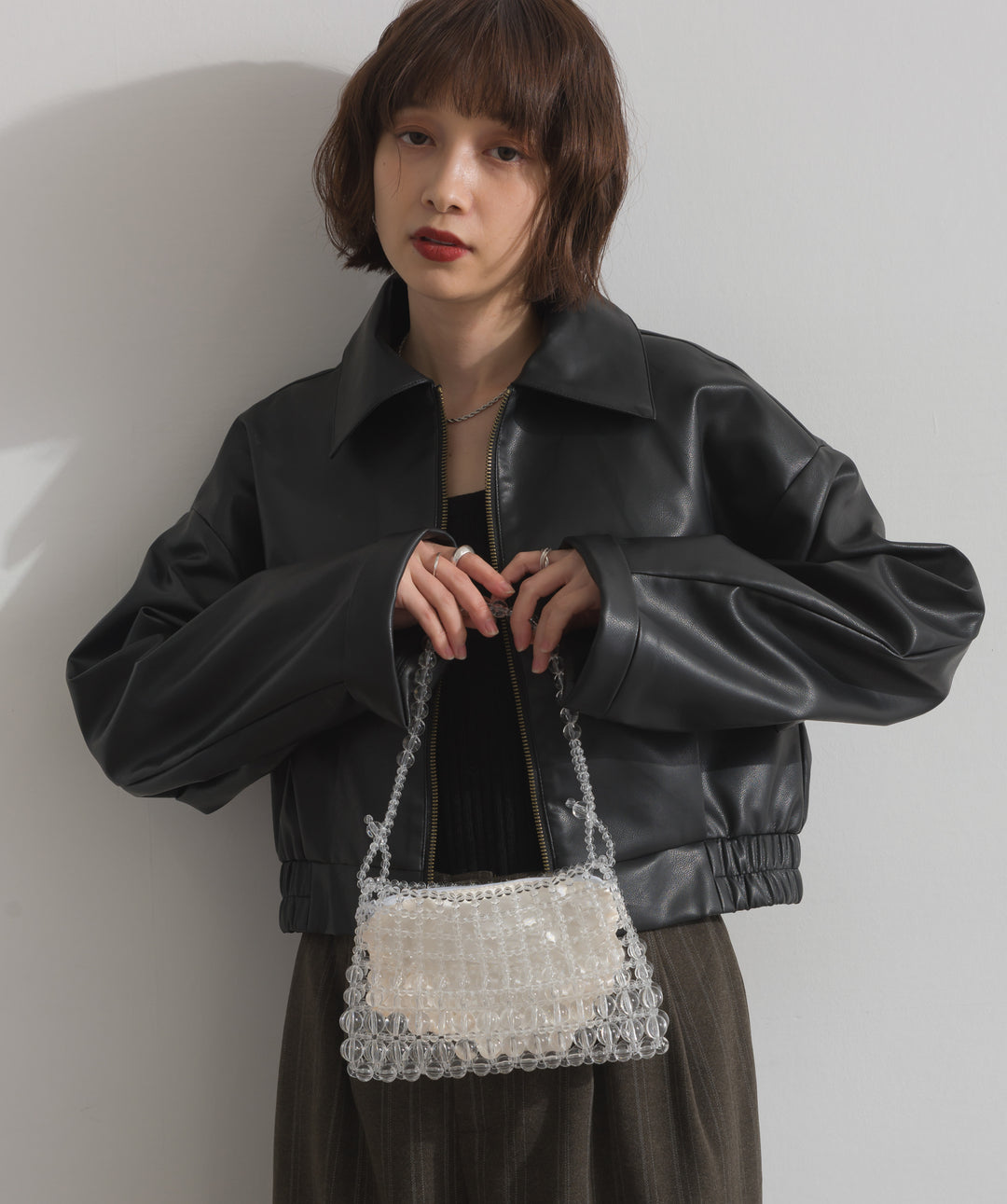 襟付きブルゾン