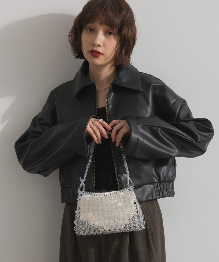 襟付きブルゾン