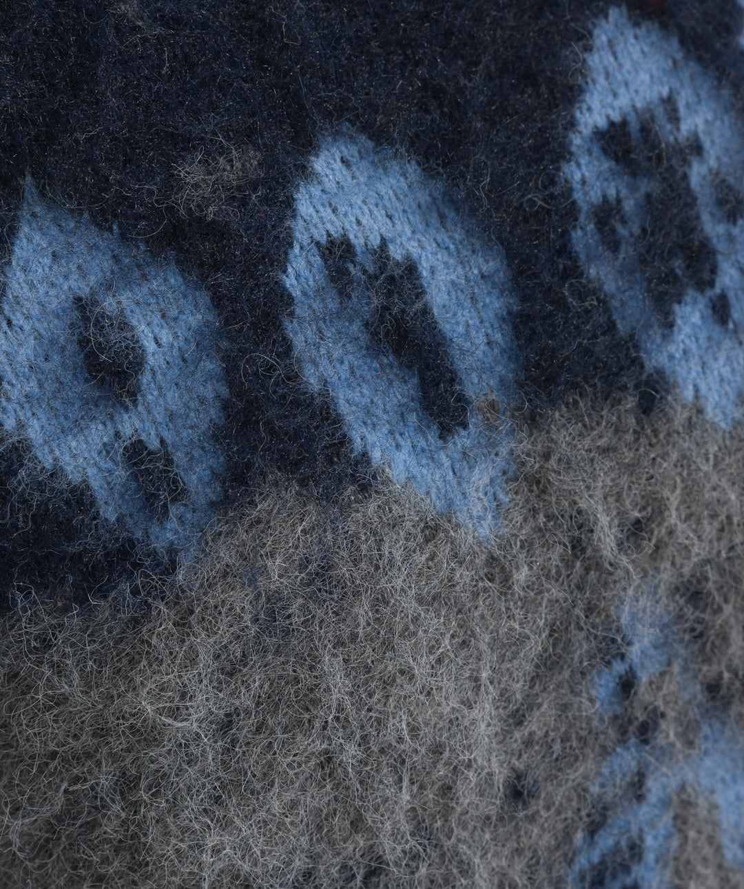 ノルディック柄シャギーニットプルオーバー