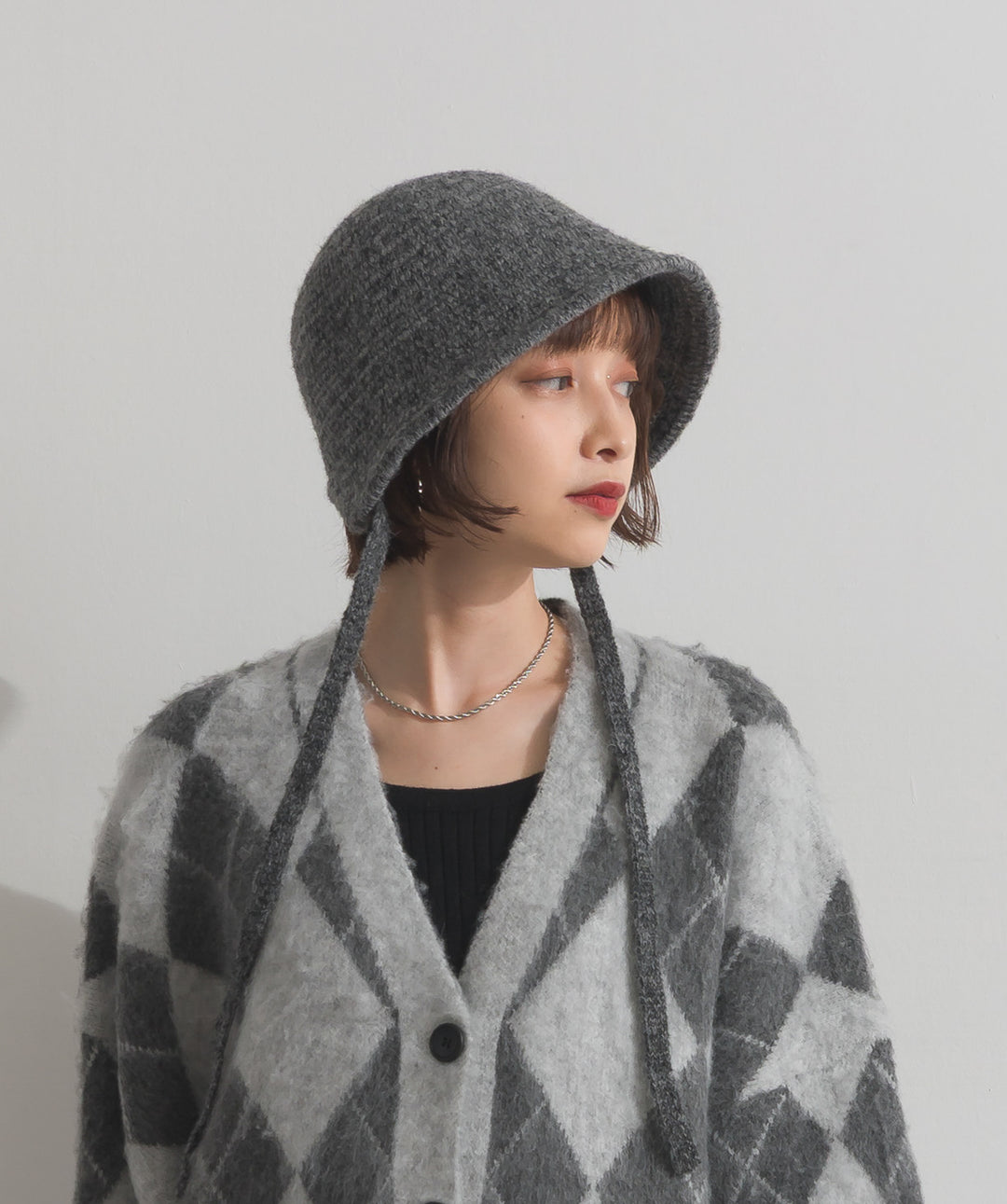 ニットボンネットハット