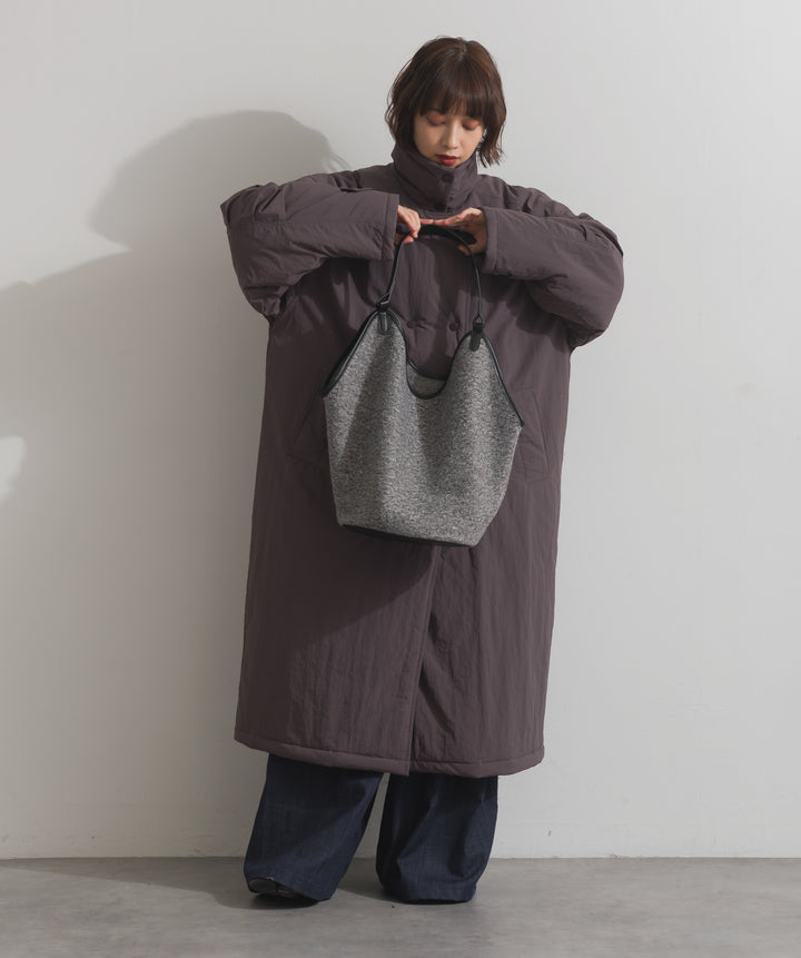 フェイクウールワンショルダーバック