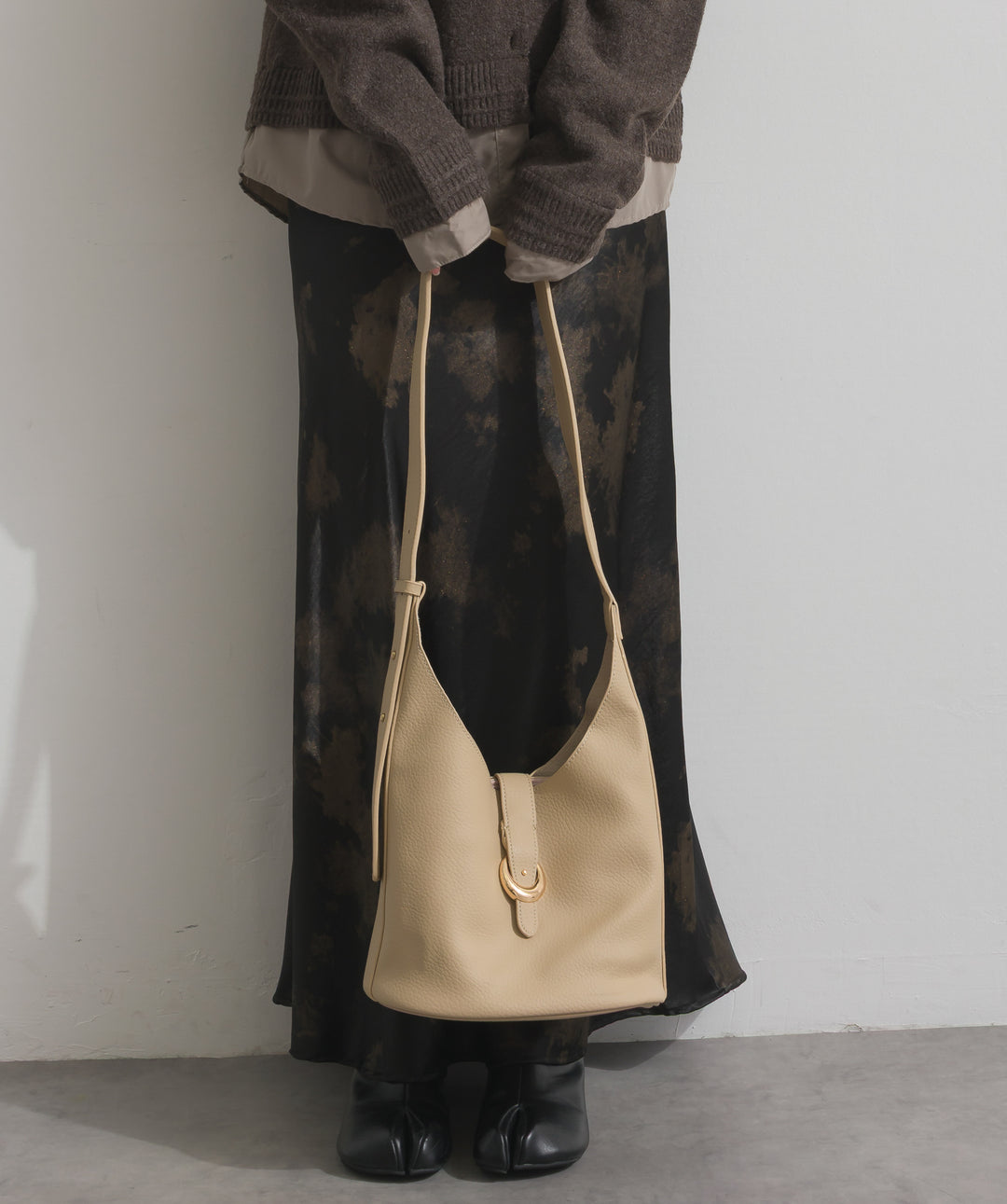 2WAYリングデザインレザーバッグ