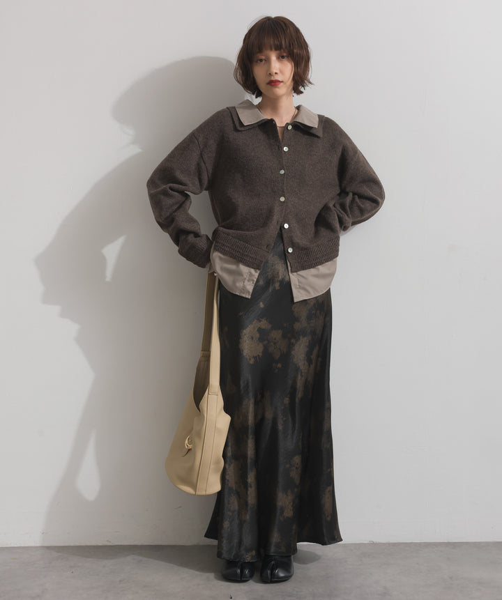 シャツレイヤード風ニット