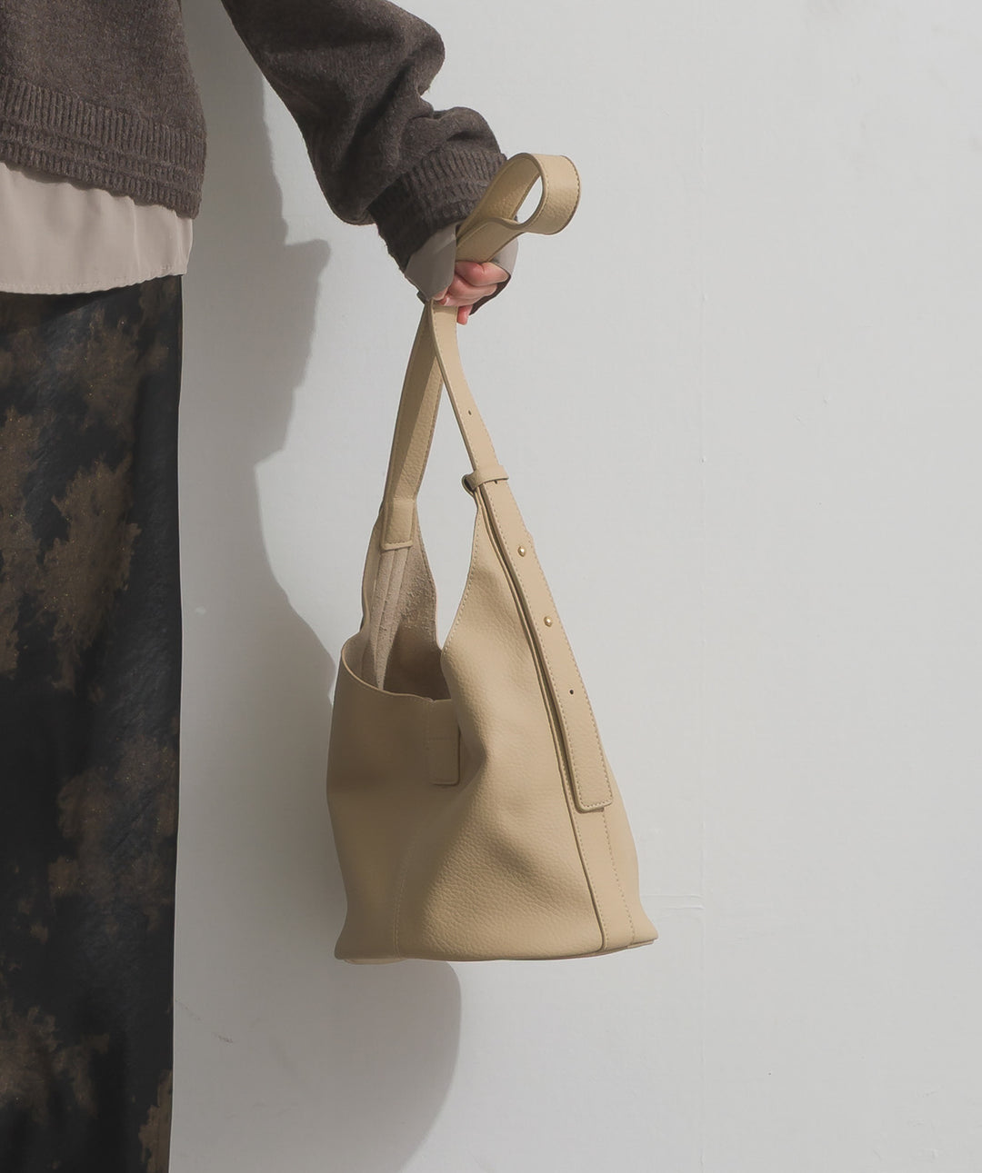 2WAYリングデザインレザーバッグ