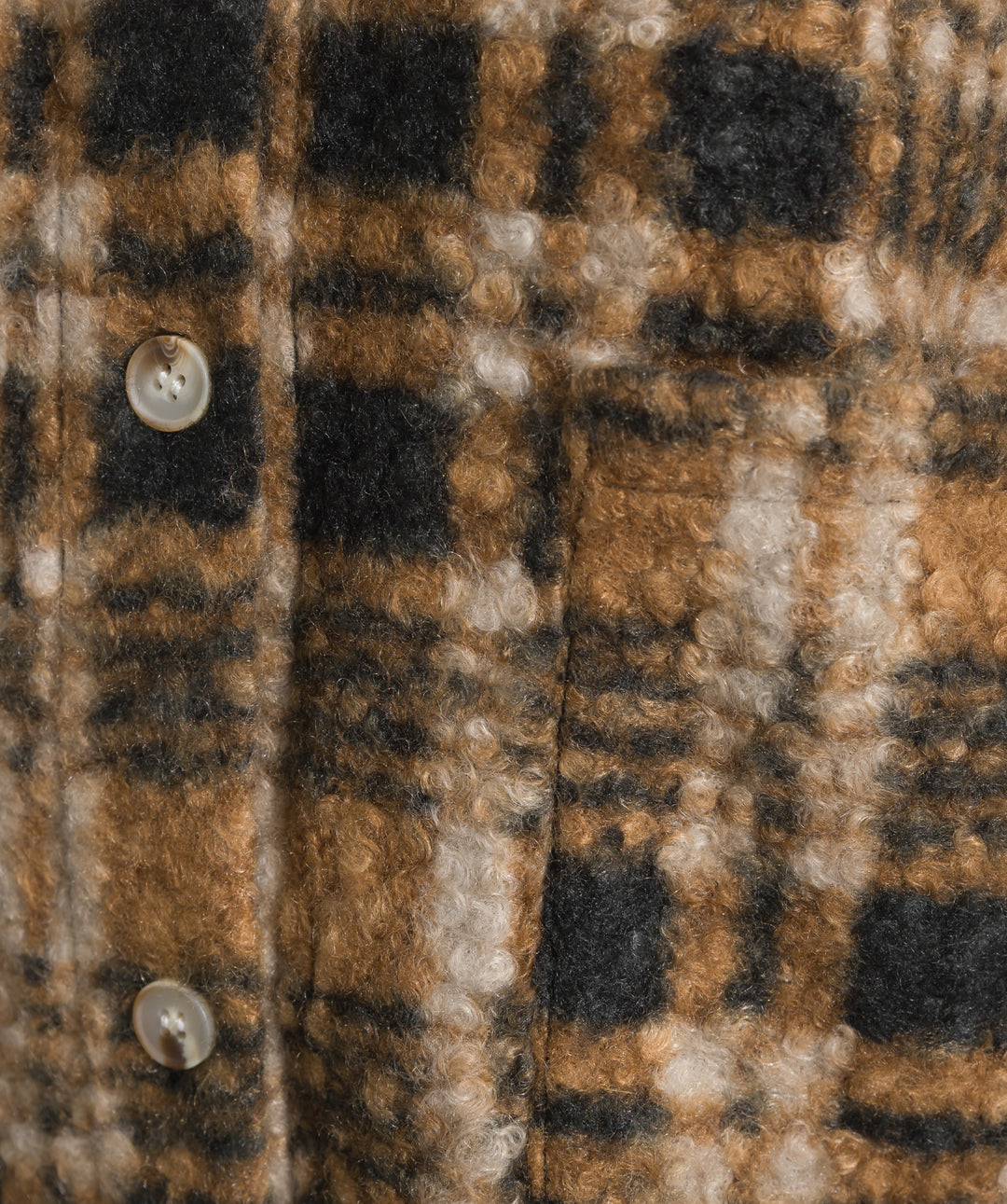 起毛チェック＆レオパードCPOシャツジャケット