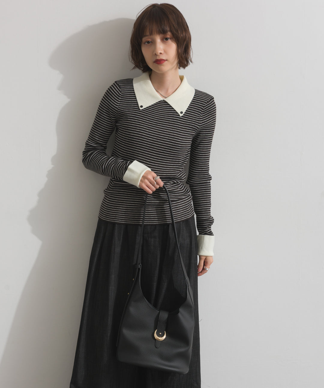 2WAYリングデザインレザーバッグ