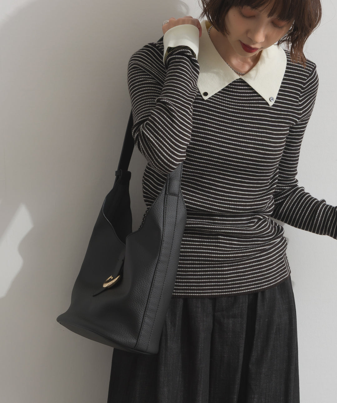 2WAYリングデザインレザーバッグ