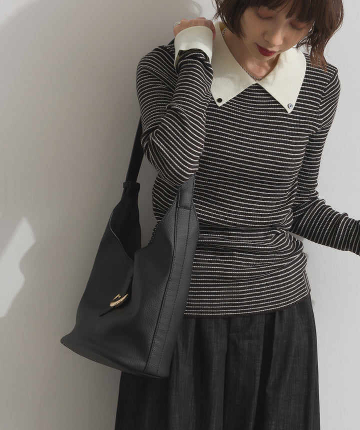 2WAYリングデザインレザーバッグ