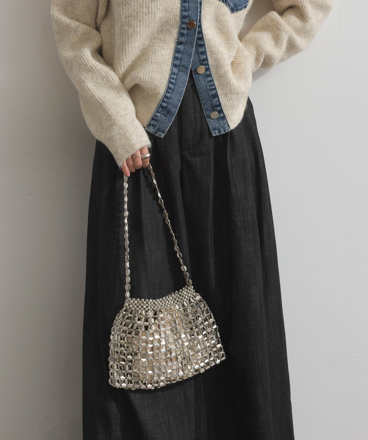 メタルメッシュチェーンバッグ