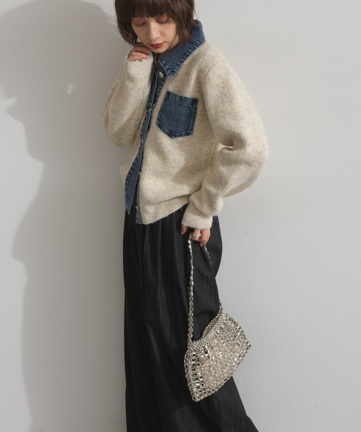 メタルメッシュチェーンバッグ