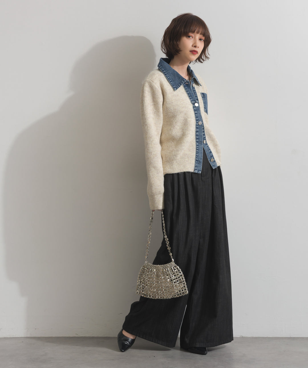 メタルメッシュチェーンバッグ