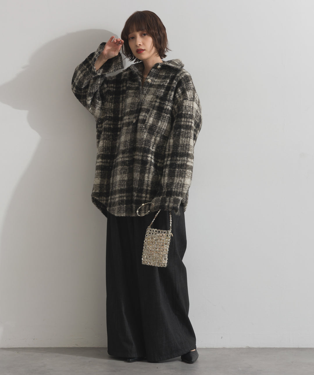 メタルメッシュミニショルダー