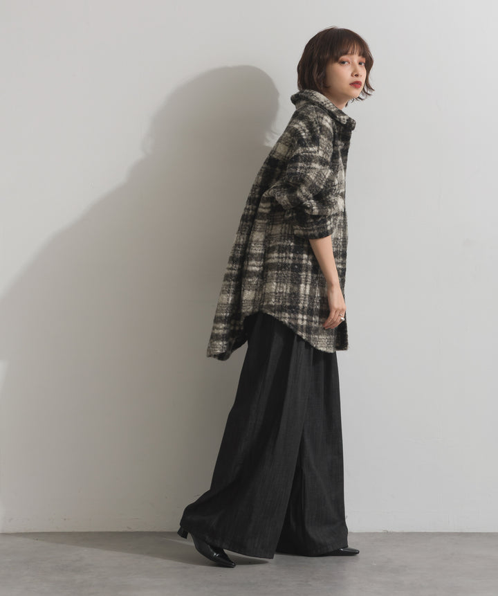 ウエストデザインワイドパンツ