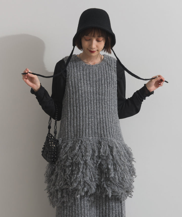 ニットボンネットハット