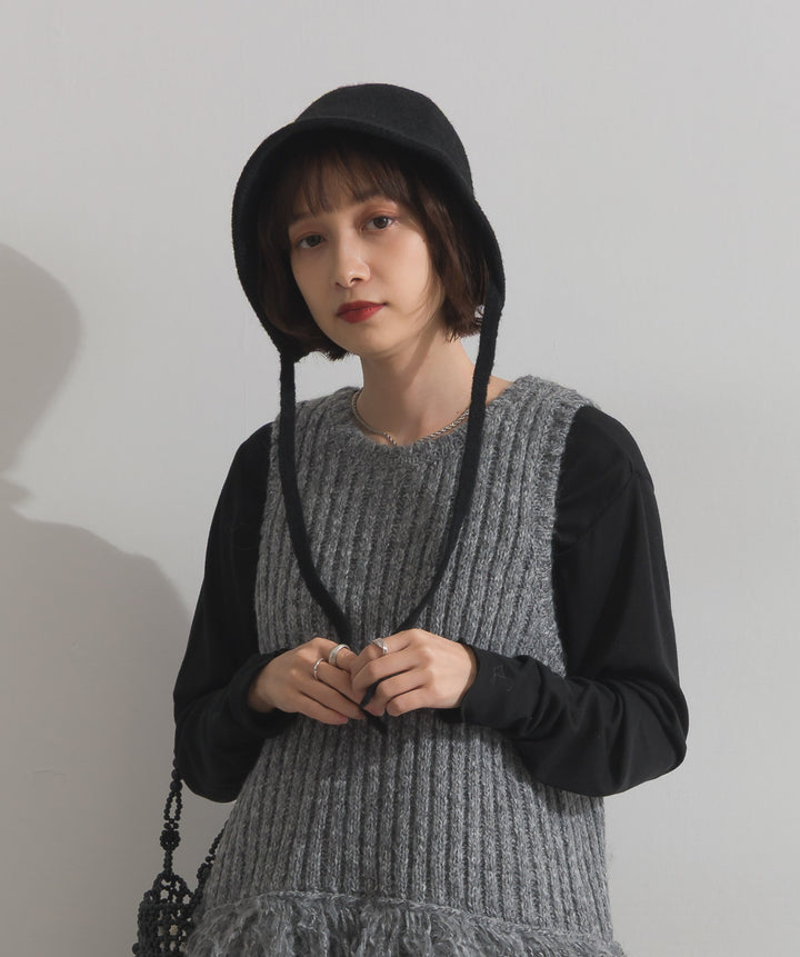 ニットボンネットハット