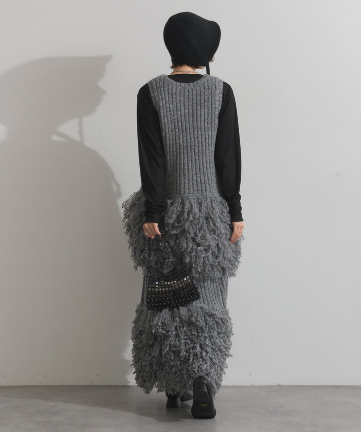 グリッタービーズ メッシュショルダーバッグ