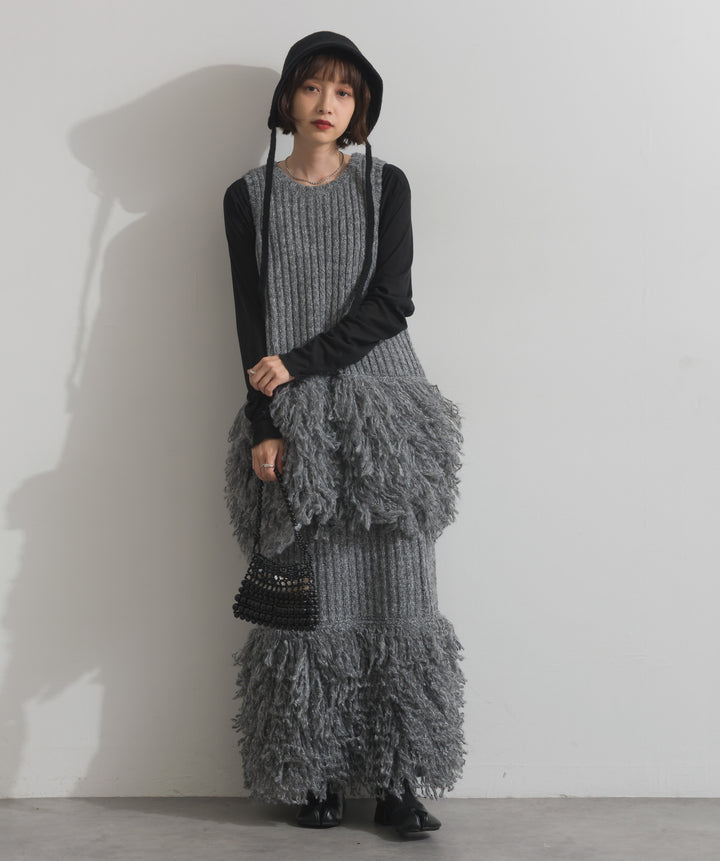 グリッタービーズ メッシュショルダーバッグ