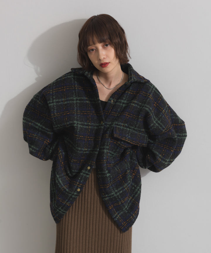ブークレチェックシャツジャケット