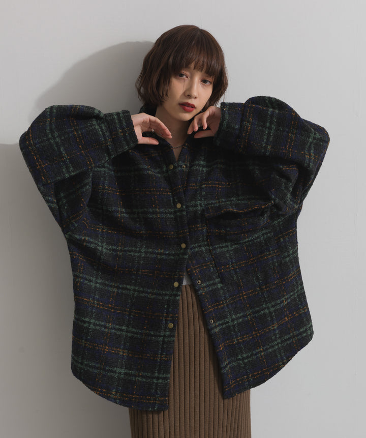 ブークレチェックシャツジャケット