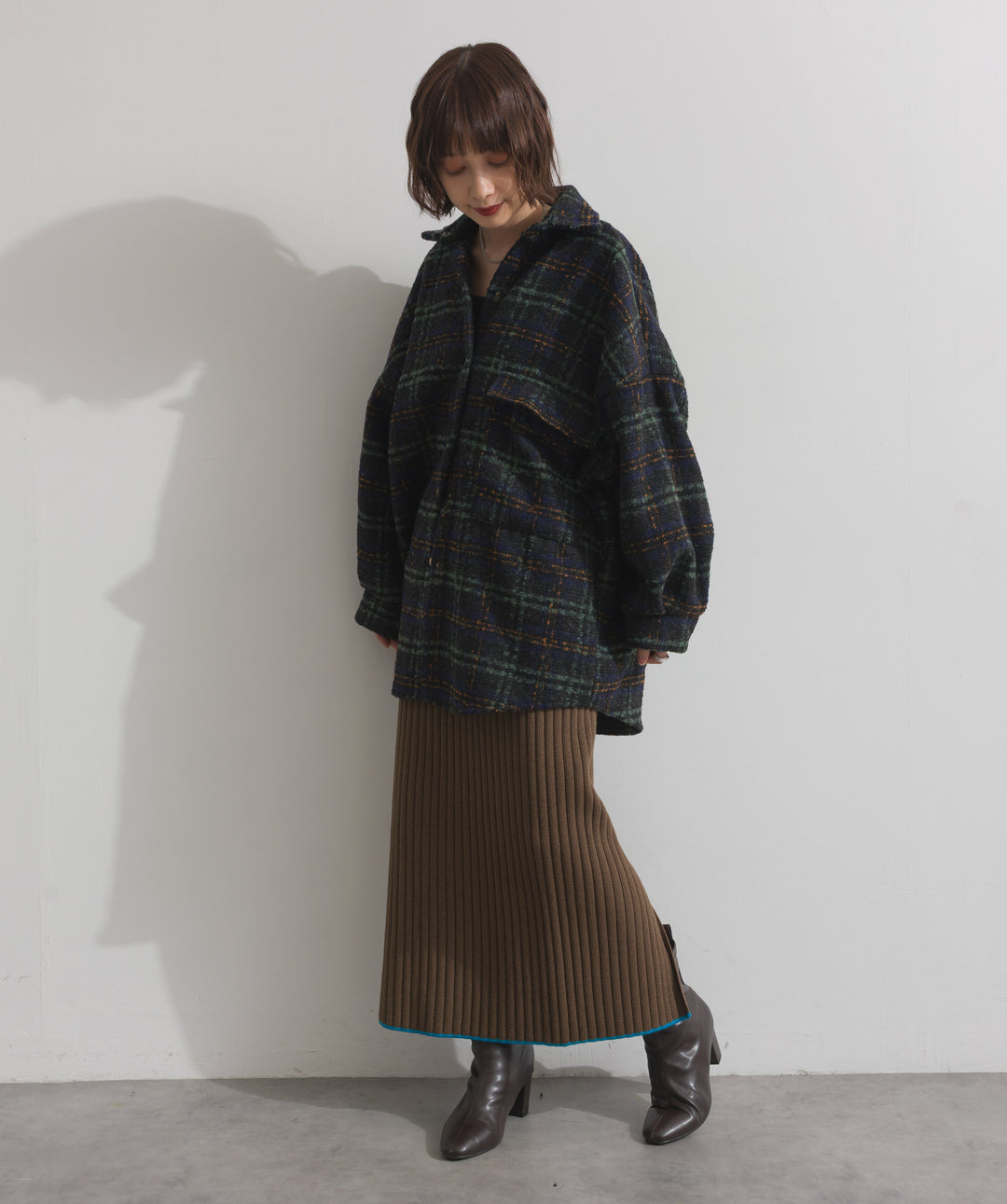 ブークレチェックシャツジャケット